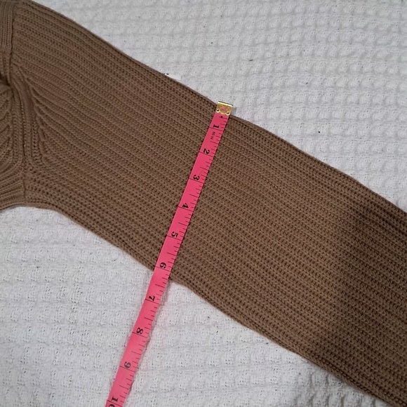 Tommy Hilfiger Beige Cable Knit Sweater For Women - Picture 5 of 13